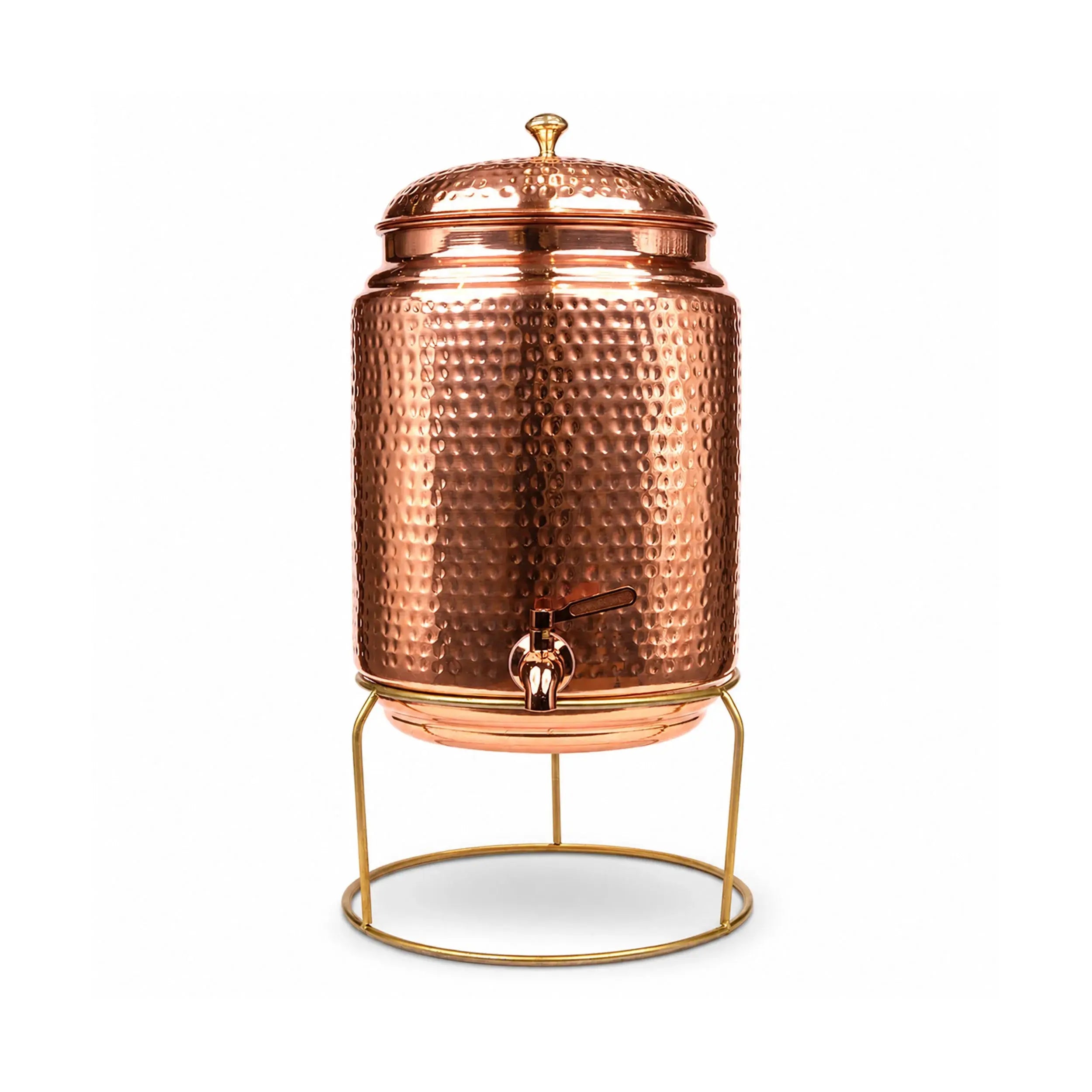 Hammered Copper Water Dispenser